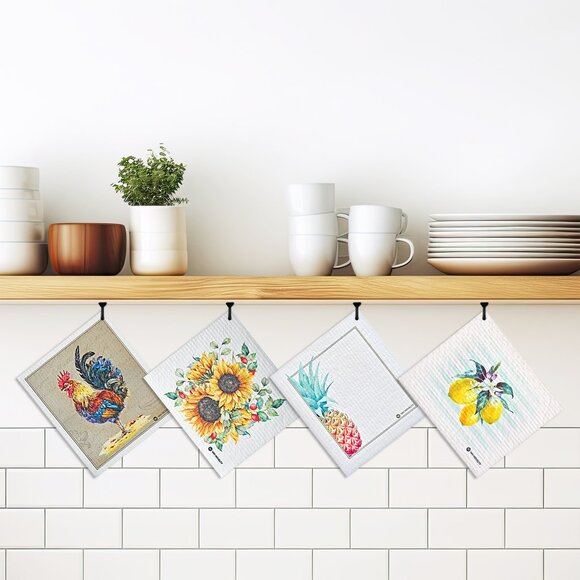 12-PK Eco-Friendly Swedish Dishcloths For Kitchen - Paper Towel Alternative - Picture 3 of 4